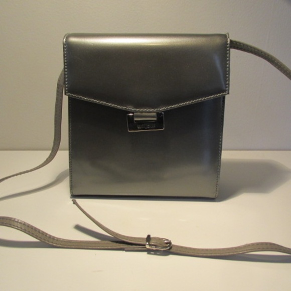 Vintage Wiljotti Shoulder Bag, Metallic Grey - Picture 1 of 7